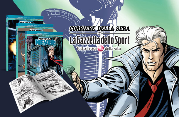 Nathan Never con Gazzetta e Corriere!