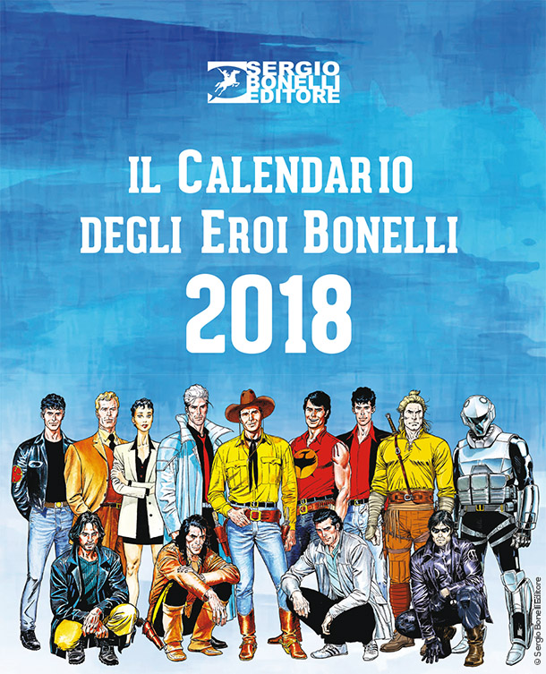 Il Calendario degli Eroi Bonelli 2018
