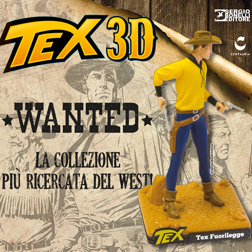 Tex fuorilegge. Statuina 3D