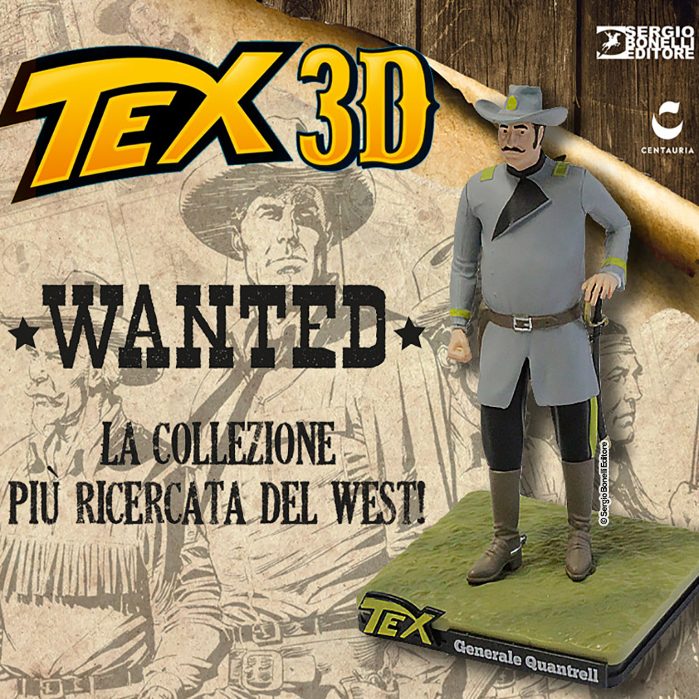 Generale Quantrell. Statuina 3D