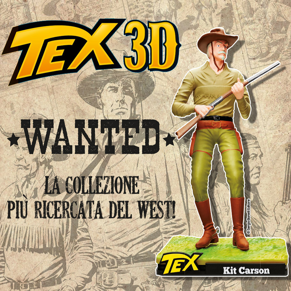 Kit Carson. Statuina 3D