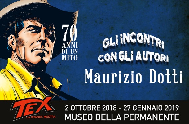 Maurizio Dotti alla mostra di Tex!