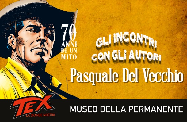 Pasquale Del Vecchio alla mostra di Tex