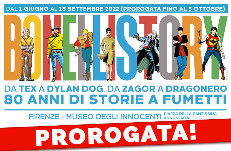 Bonelli Story prosegue fino al 3 ottobre!