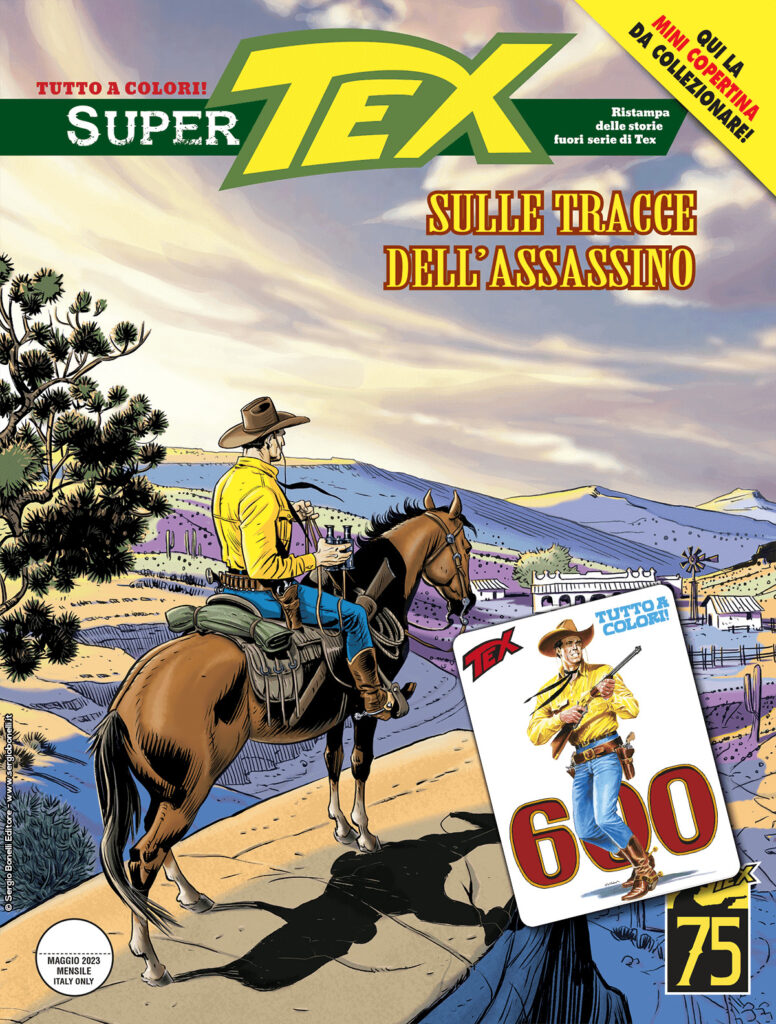 Sulle tracce dell’assassino – mini copertina Tex 600