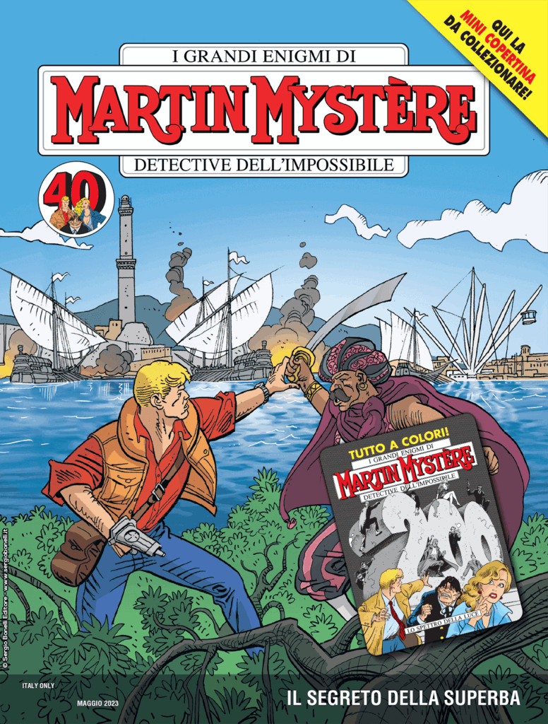Il segreto della Superba – mini copertina Martin Mystère 200