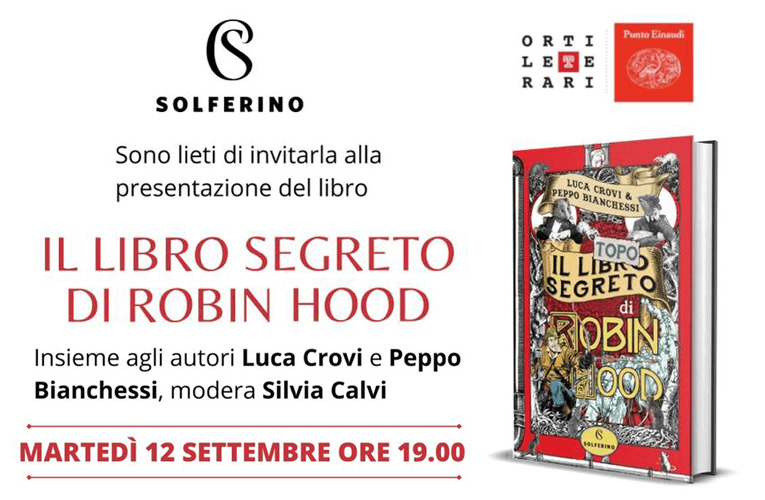 Luca Crovi a Milano con Robin Hood