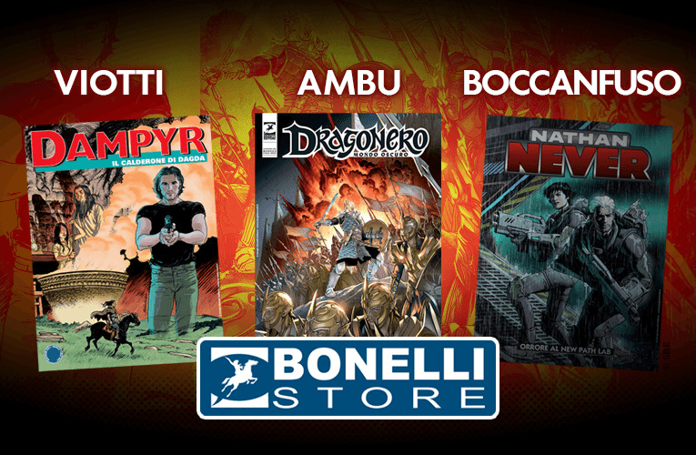 Tre disegnatori al Bonelli Store!