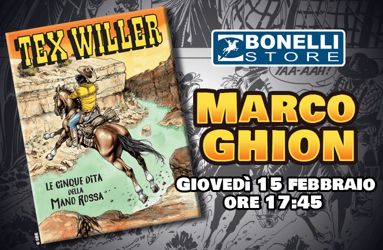 Marco Ghion al Bonelli Store