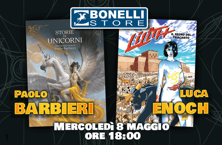 Paolo Barbieri e Luca Enoch al Bonelli Store
