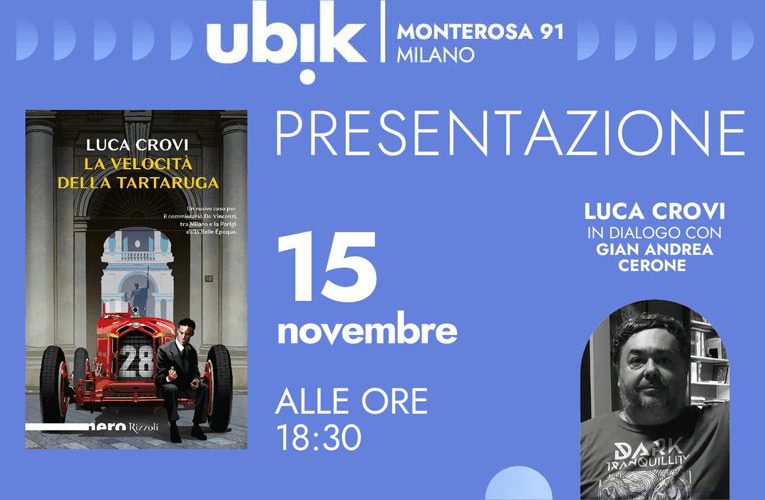 Il nuovo romanzo di Luca Crovi a Ubik Monterosa