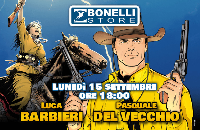 Barbieri e Del Vecchio presentano il cartonato di Tex al Bonelli Store