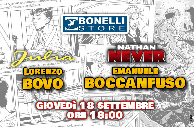 Bovo e Boccanfuso al Bonelli Store