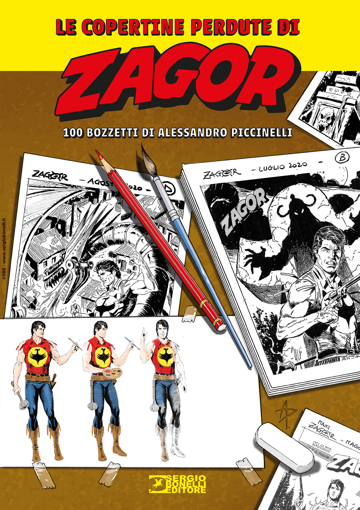 Le copertine perdute di Zagor. 100 bozzetti di Alessandro Piccinelli