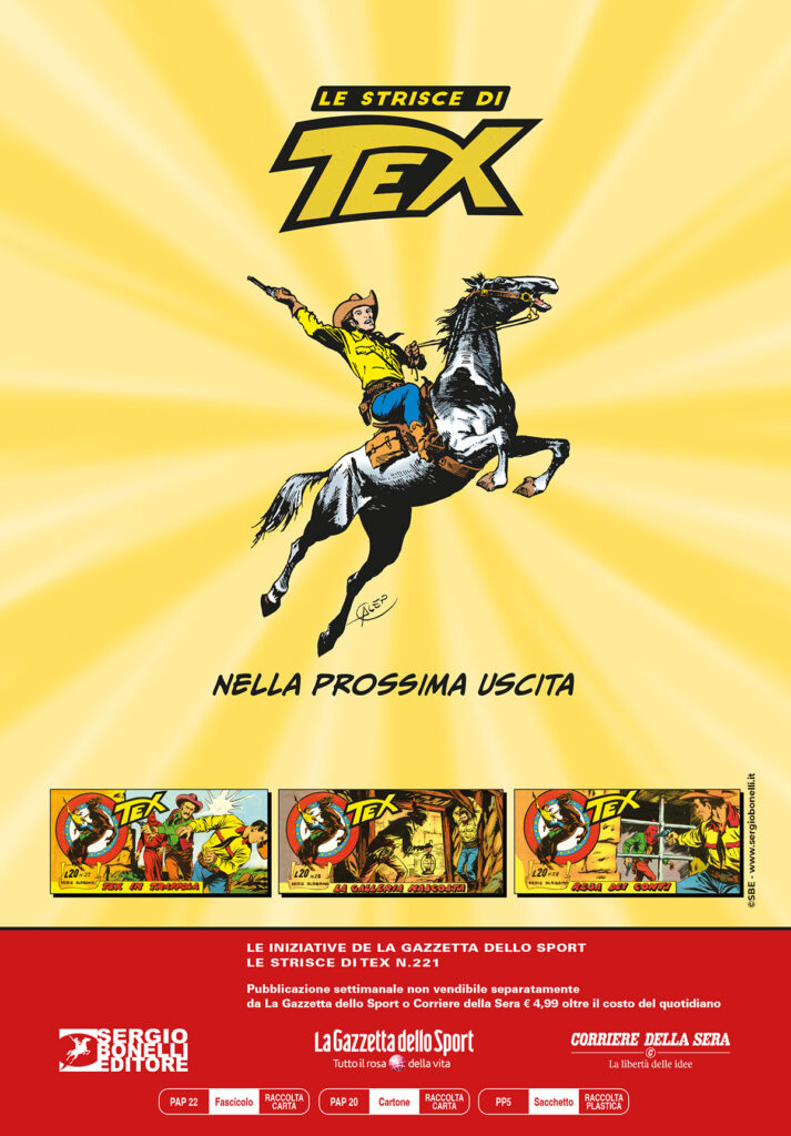 Tex Strisce 221_prossimamente