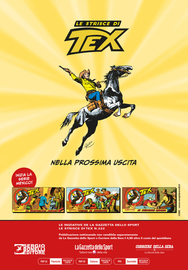 Tex Strisce 222_prossimamente